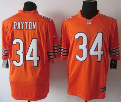 2012 NEW NFL Chicago Bears 34 Walter Payton Orange Jerseys (Limited)