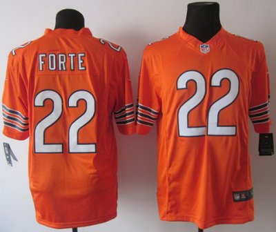 2012 NEW NFL Chicago Bears 22 Matt Forte Orange Jerseys (Limited)