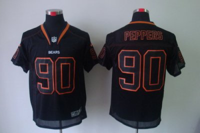 2012 NEW NFL Chicago Bears 90 Julius Peppers Lights Out Black Elite Jerseys