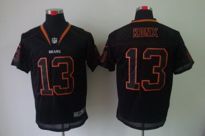 2012 NEW NFL Chicago Bears 13 Johnny Knox Lights Out Black Elite Jerseys