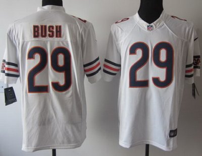 2012 NEW NFL Chicago Bears 29 Michael Bush White Jerseys (Limited)