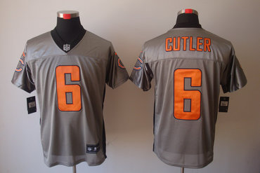 2012 NEW NFL Chicago Bears 6 Jay Cutler Grey Shadow Jerseys