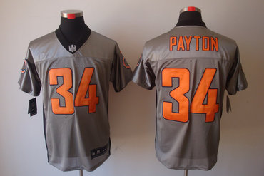 2012 NEW NFL Chicago Bears 34 Walter Payton Grey Shadow Jerseys