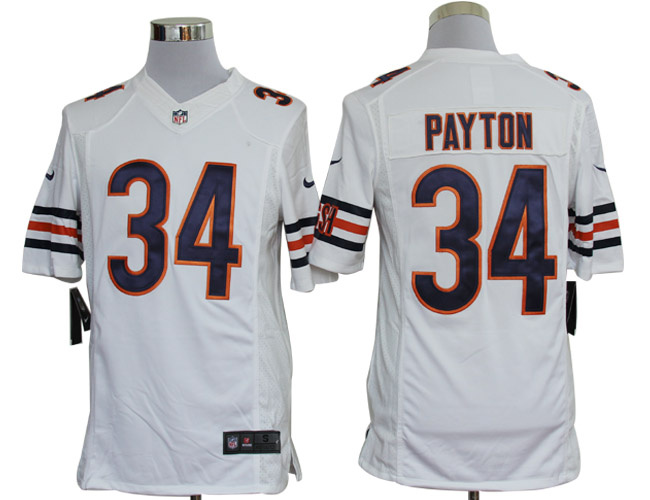 2012 NEW NFL Chicago Bears 34 Walter Payton White Jerseys (Limited)