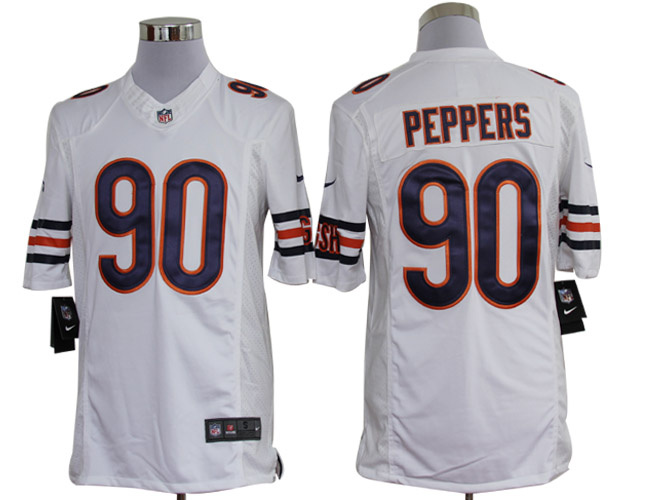 2012 NEW NFL Chicago Bears 90 Julius Peppers White Jerseys (Limited)