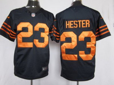 2012 NEW NFL Chicago Bears #23 Devin Hester Dark Blue Yellow Number Jerseys(Limited)