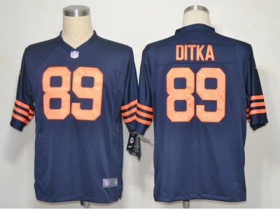 2012 NEW NFL Chicago Bears #89 Mike Ditka Throwback Jerseys (Game)