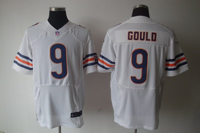 2012 NEW NFL Chicago Bears 9 Robbie Gould White Jerseys (Elite)