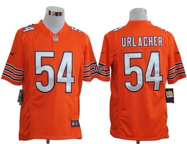 2012 NEW NFL Chicago Bears 54 Brian Urlacher Orange Jerseys (game)