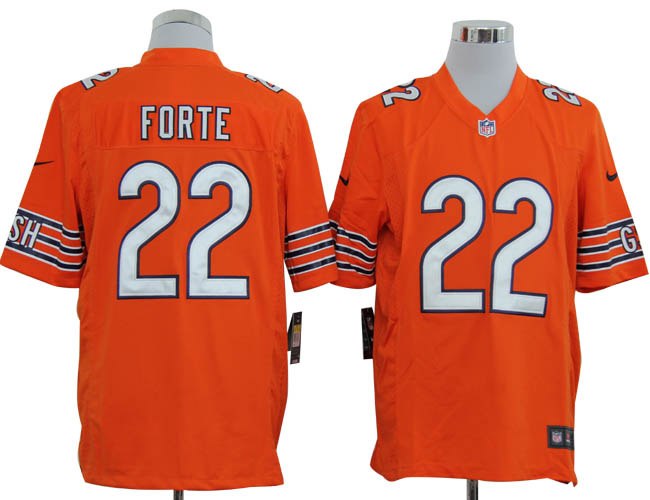 2012 NEW NFL Chicago Bears 22 Matt Forte Orange Jerseys (game)