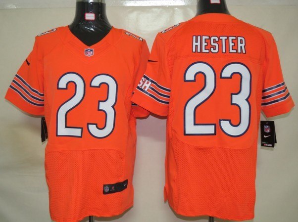 2012 NEW NFL Chicago Bears 23 Devin Hester Orange Jerseys (Elite)