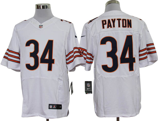 2012 NEW NFL Chicago Bears 34 Walter Payton White Jerseys (Elite)