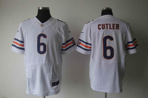 2012 NEW NFL Chicago Bears 6 Jay Cutler White Jerseys (Elite)