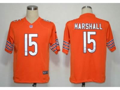 2012 NEW NFL Chicago Bears 15 Brandon Marshall Orange Jerseys (Game)