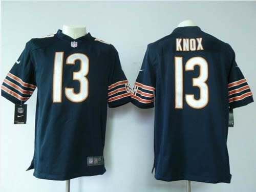 2012 NEW NFL Chicago Bears 13 Johnny Knox Blue Jerseys (Game)