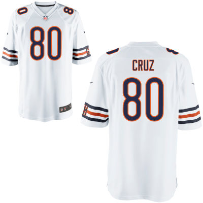 Men's Chicago Bears #80 Victor cruz Nike White Elite Jersey