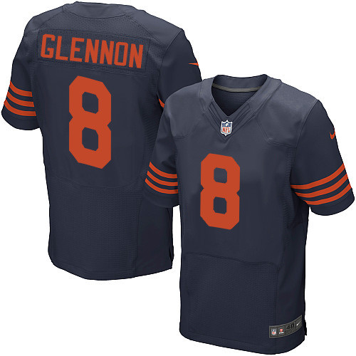 Nike Bears #8 Mike Glennon Navy Blue Alternate Men's Stitched NFL Elite Jersey