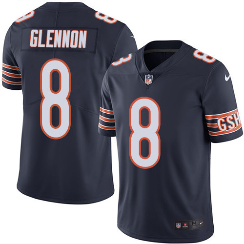 Nike Bears #8 Mike Glennon Navy Blue Team Color Men's Stitched NFL Vapor Untouchable Limited Jersey