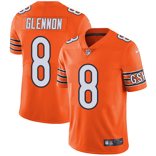 Nike Bears #8 Mike Glennon Orange Men's Stitched NFL Limited Rush Jersey