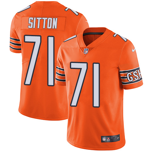 Nike Bears #71 Josh Sitton Orange Men's Stitched NFL Limited Rush Jersey