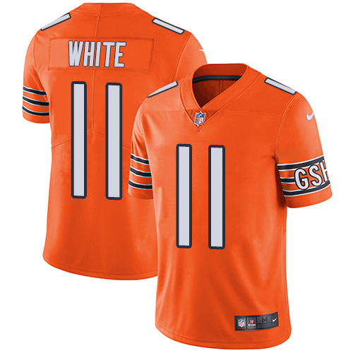 Nike Bears #11 Kevin White Orange Men's Stitched NFL Limited Rush Jersey