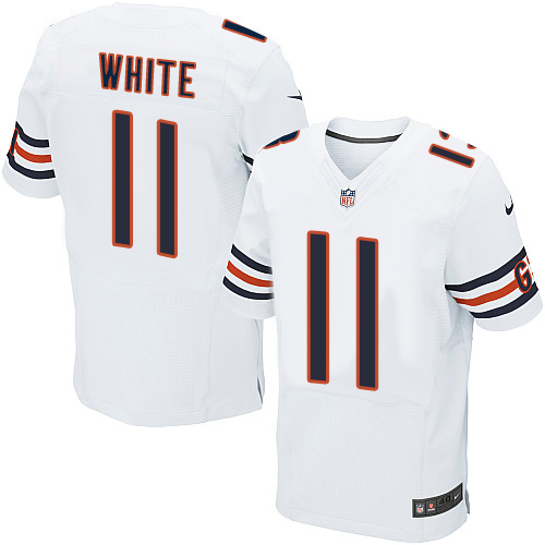 Nike Bears #11 Kevin White White Men's Stitched NFL Elite Jersey