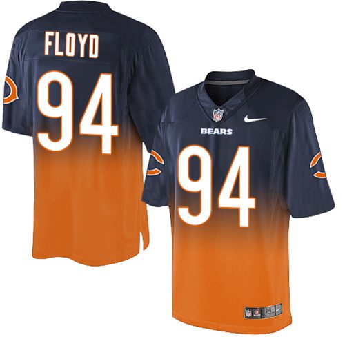 Nike Bears #94 Leonard Floyd Navy Blue Orange Men's Stitched NFL Elite Fadeaway Fashion Jersey