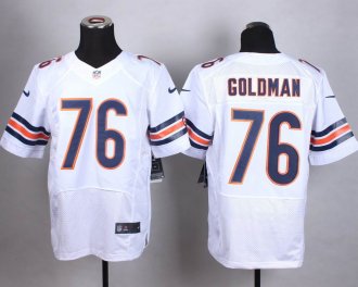 Nike Chicago Bears #76 Eddie Goldman White Men's Stitched NFL Elite Jersey