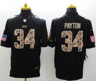 Nike Chicago Bears #34 Walter Payton Black NFL Limited Salute to Service jersey