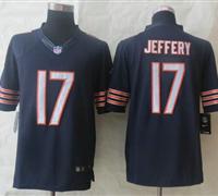 New Chicago Bears #17 Alshon Jeffery Navy Blue Team Color NFL Limited Jersey