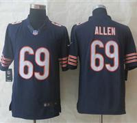 New Chicago Bears #69 Jared Allen Navy Blue Team Color NFL Limited Jersey