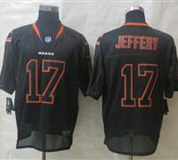 New Chicago Bears #17 Alshon Jeffery Lights Out Black Elite Jerseys