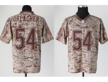 NEW Chicago Bears 54 Brian Urlacher Camo US.Mccuu NFL Jerseys