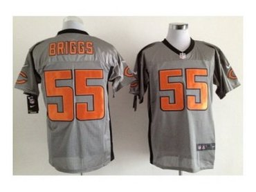 NEW NFL Jerseys Chicago Bears #55 briggs grey(Elite shadow)