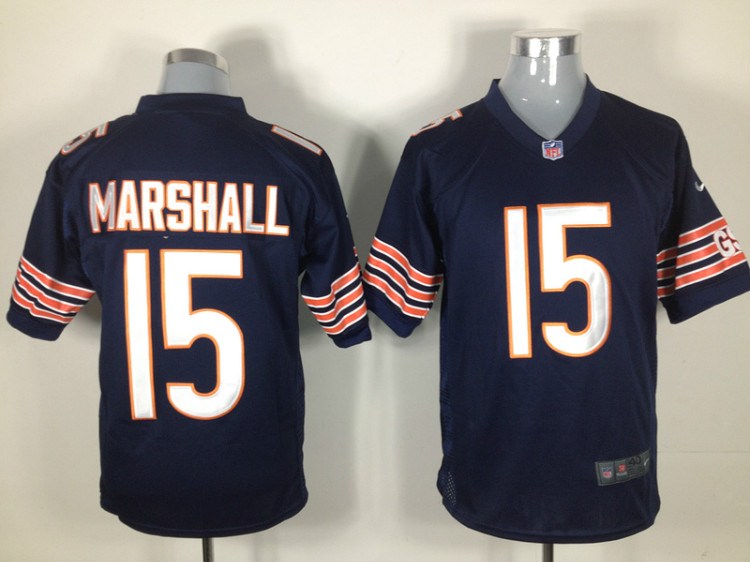 2012 nfl chicago bears 15 brandon marshall blue jerseys (game)