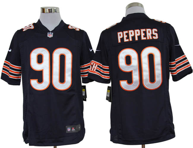 2012 chicago bears 90 julius peppers blue jerseys(game)