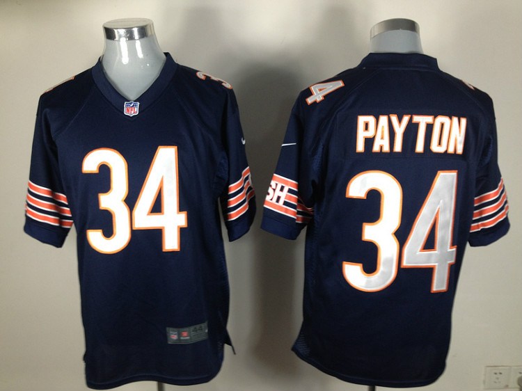 2012 nfl chicago bears 34 walter payton blue jerseys (game)