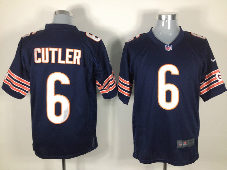 2012 nfl chicago bears 6 jay cutler blue jerseys (game)