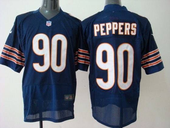 2012 chicago bears 90 peppers lights elite blue jerseys