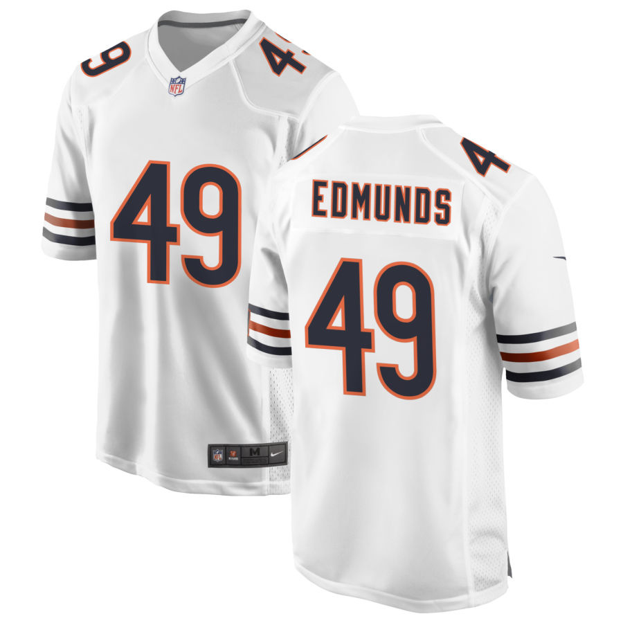 Men's Chicago Bears #49 Tremaine Edmunds White Vapor untouchable Limited Stitched Jersey