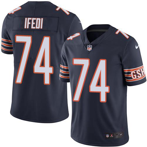 Nike Bears #74 Germain Ifedi Navy Blue Team Color Men's Stitched NFL Vapor Untouchable Limited Jersey