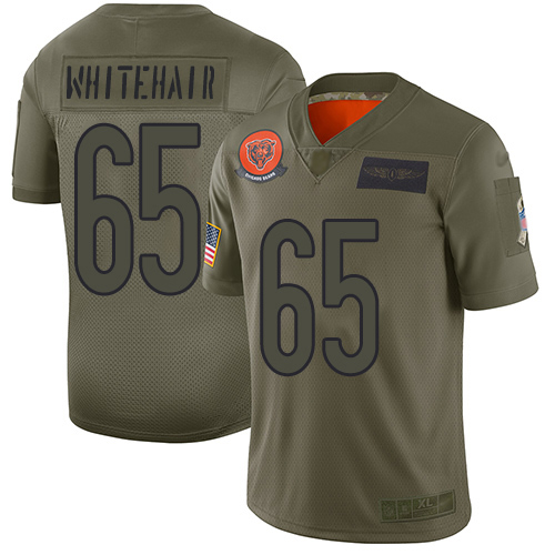 Bears #65 Cody Whitehair Camo Men's Stitched Football Limited 2019 Salute To Service Jersey