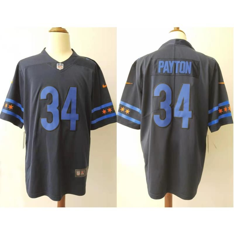 Nike Bears 34 Walter Payton Black All Star Vapor Untouchable Limited Jersey