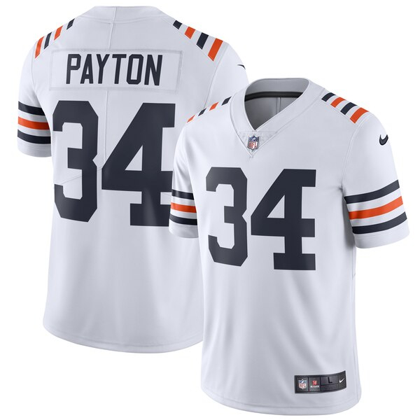 Nike Bears 34 Walter Payton White 2019 Alternate Classic Retired Vapor Untouchable Limited Jersey