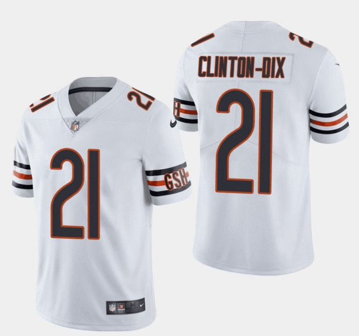 Men's Bears #21 Clinton-Dix Bears HaHa White Vapor Untouchable Limited Jersey