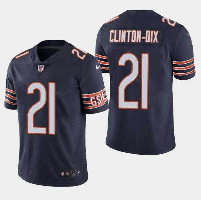 Men's Bears #21 Clinton-Dix Bears HaHa Navy Vapor Untouchable Limited Jersey