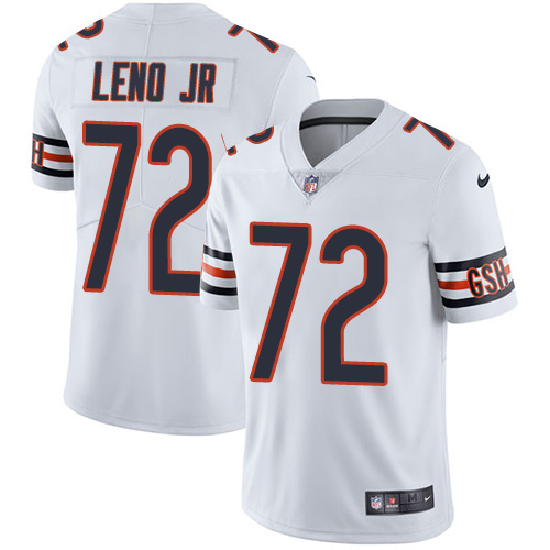 Bears #72 Charles Leno Jr White Men's Stitched Football Vapor Untouchable Limited Jersey