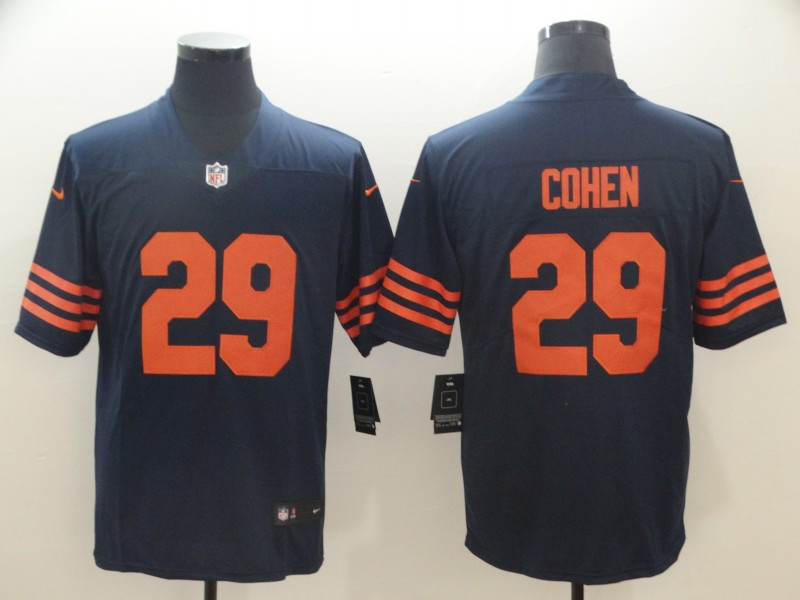 Nike Bears 29 Tarik Cohen Navy Throwback Vapor Untouchable Limited Jersey