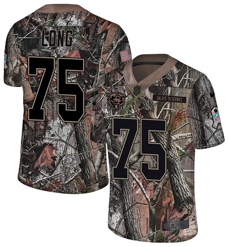 Nike Bears #75 Kyle Long Camo Men's Stitched NFL Limited Rush Realtree Jersey