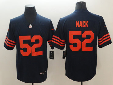 Nike Bears 52 Khalil Mack Navy Throwback Vapor Untouchable Limited Jersey